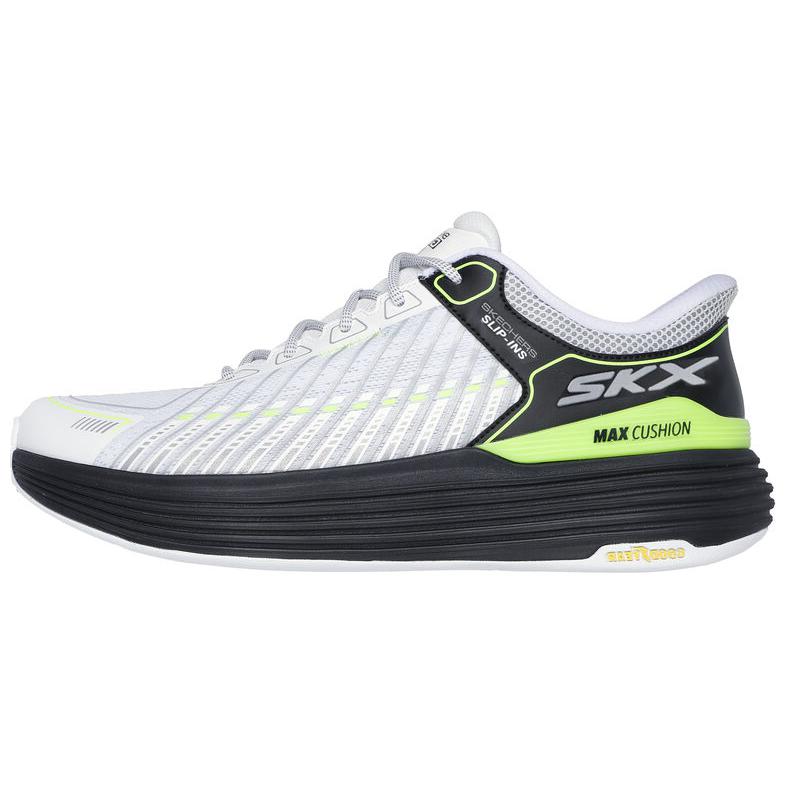 Skechers Slip Ins Low Top Running Shoes Men's White Black