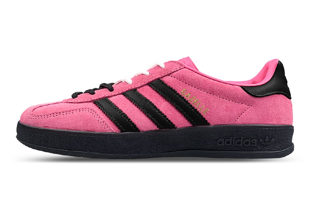 Adidas Originals GAZELLE Anti-Slip Wear-Resistant Low-Top Skateboard Shoes Women's Black Pink