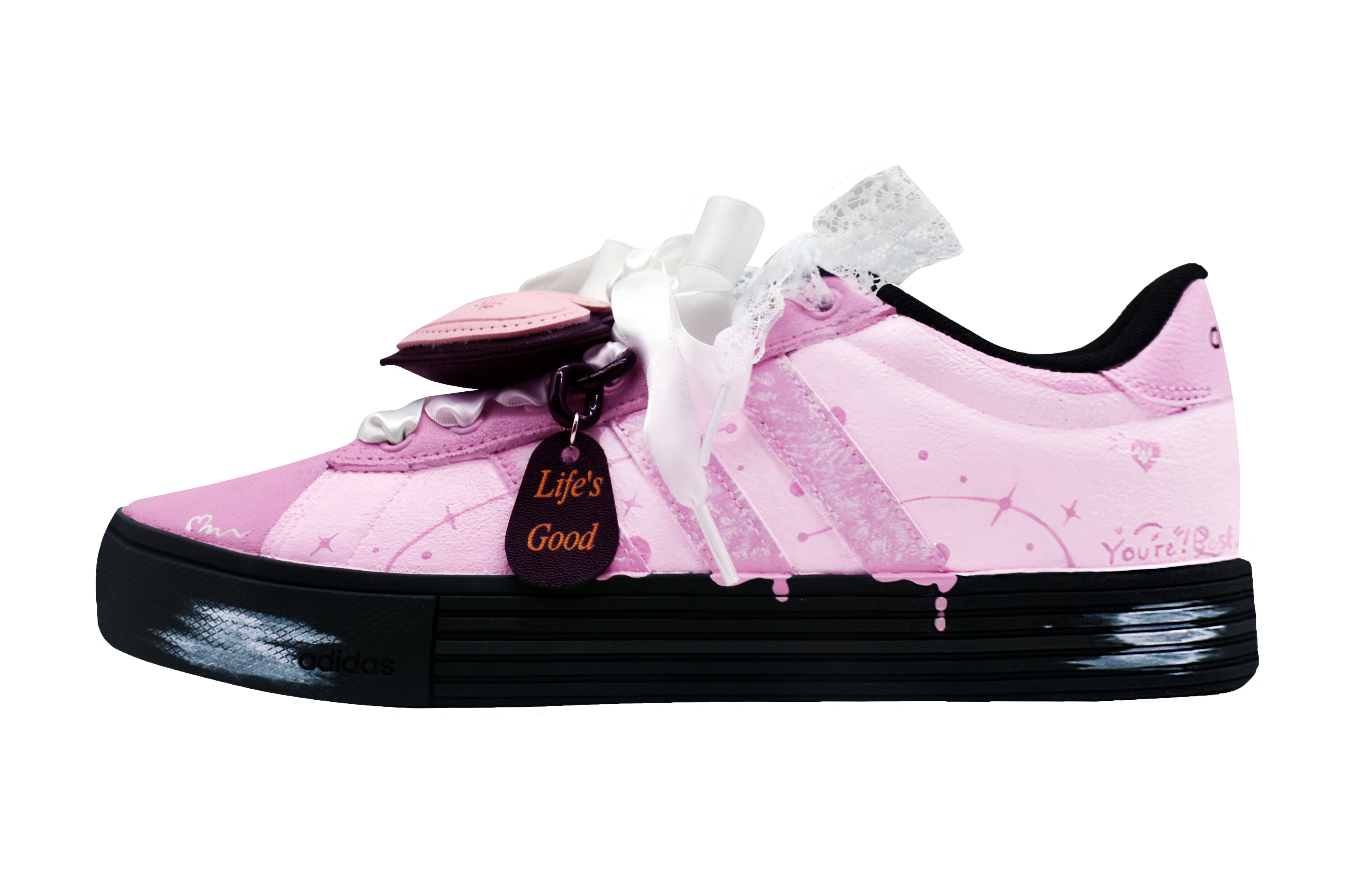 Adidas Daily 4.0 Sweet Star Abrasion Resistant Low top Skateboard Shoes Unisex