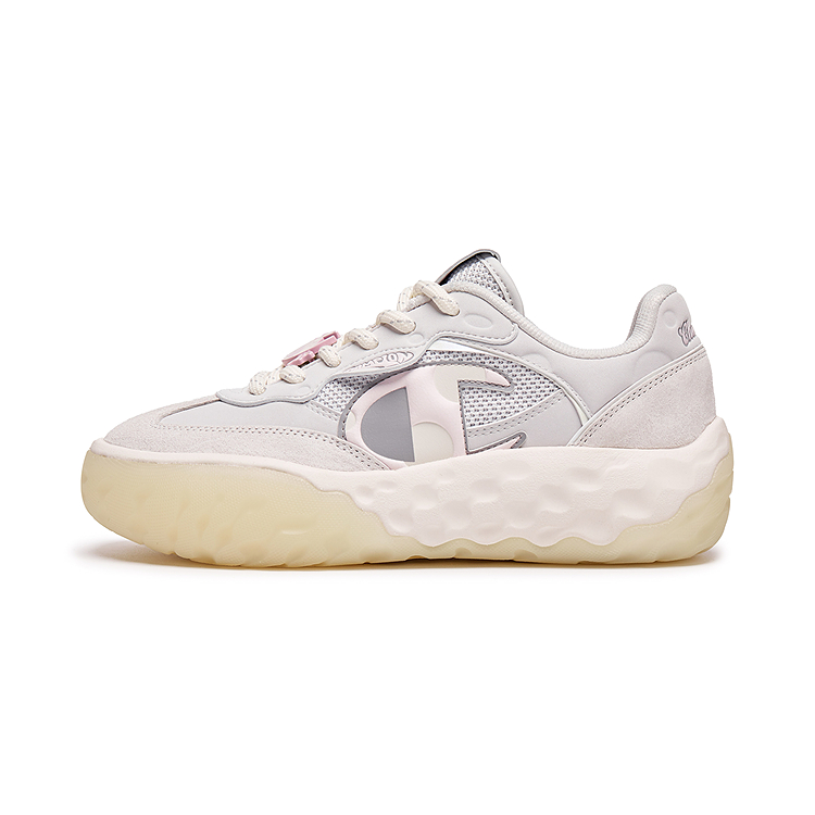 Champion Cheeses German Army Trainers Low Top Skateboard Shoes Women's Photon Gray/Washed Pink