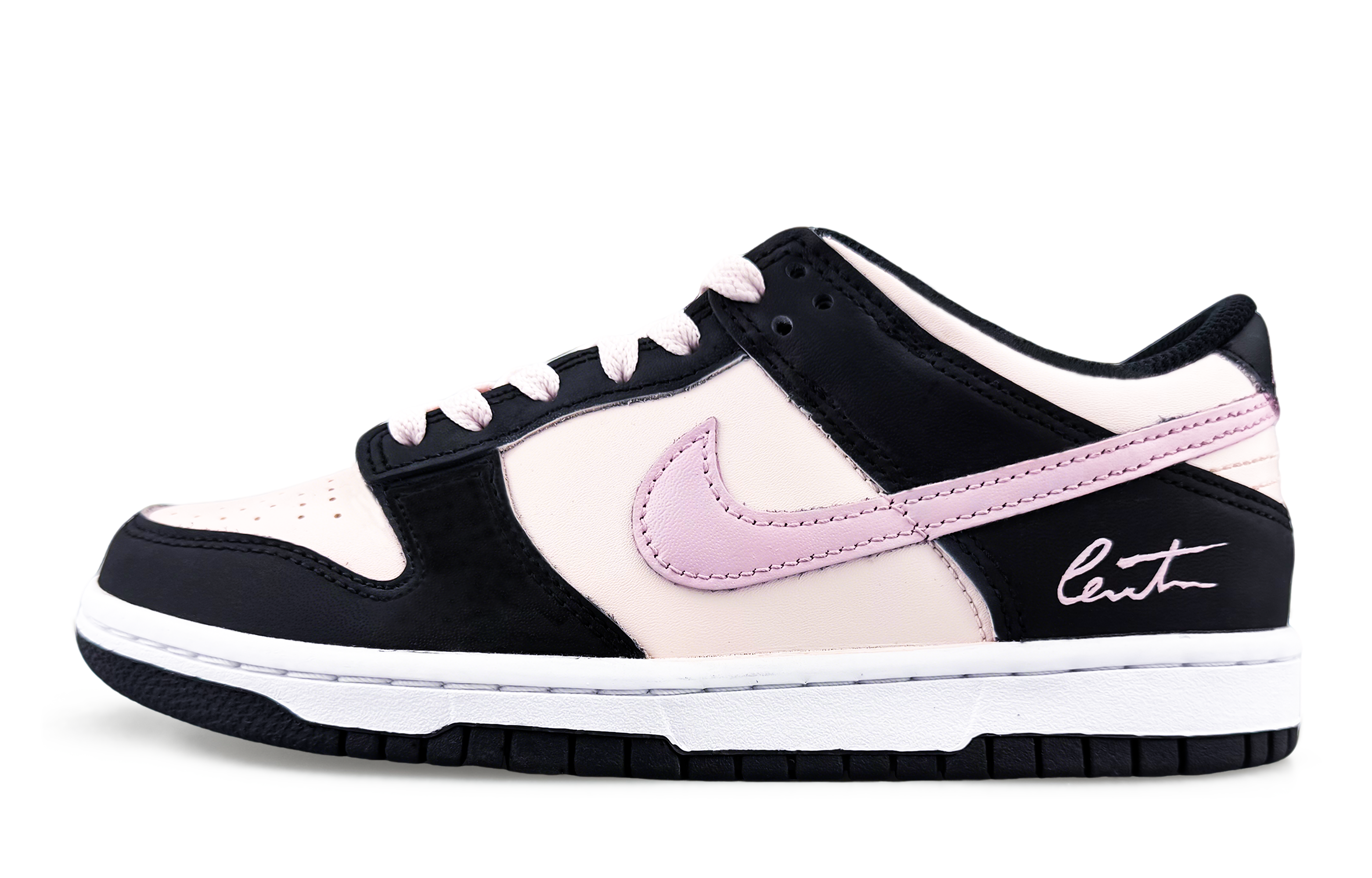Nike Dunk Abrasion Resistant Low top Skateboard Shoes Women's Black Pink купить в интернет-магазине Yoocart с быстрой доставкой по России.