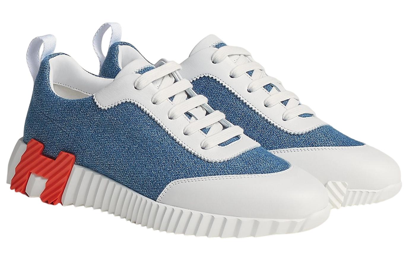 HERMES Bouncing Low Top Sports Casual Shoes Women's Blue купить в интернет-магазине Yoocart с быстрой доставкой по России.