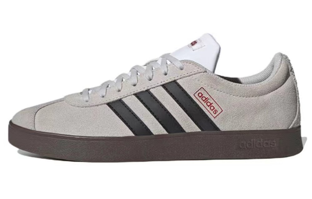 Adidas Neo Vl Court Classic Durable Breathable Low-Top Skateboard Shoes Unisex Black
