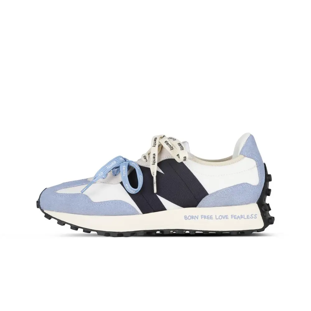 New Balance NB 327 Cushioning Abrasion Resistant Breathable Low top City Commute Running Shoes Unisex Washed Blue