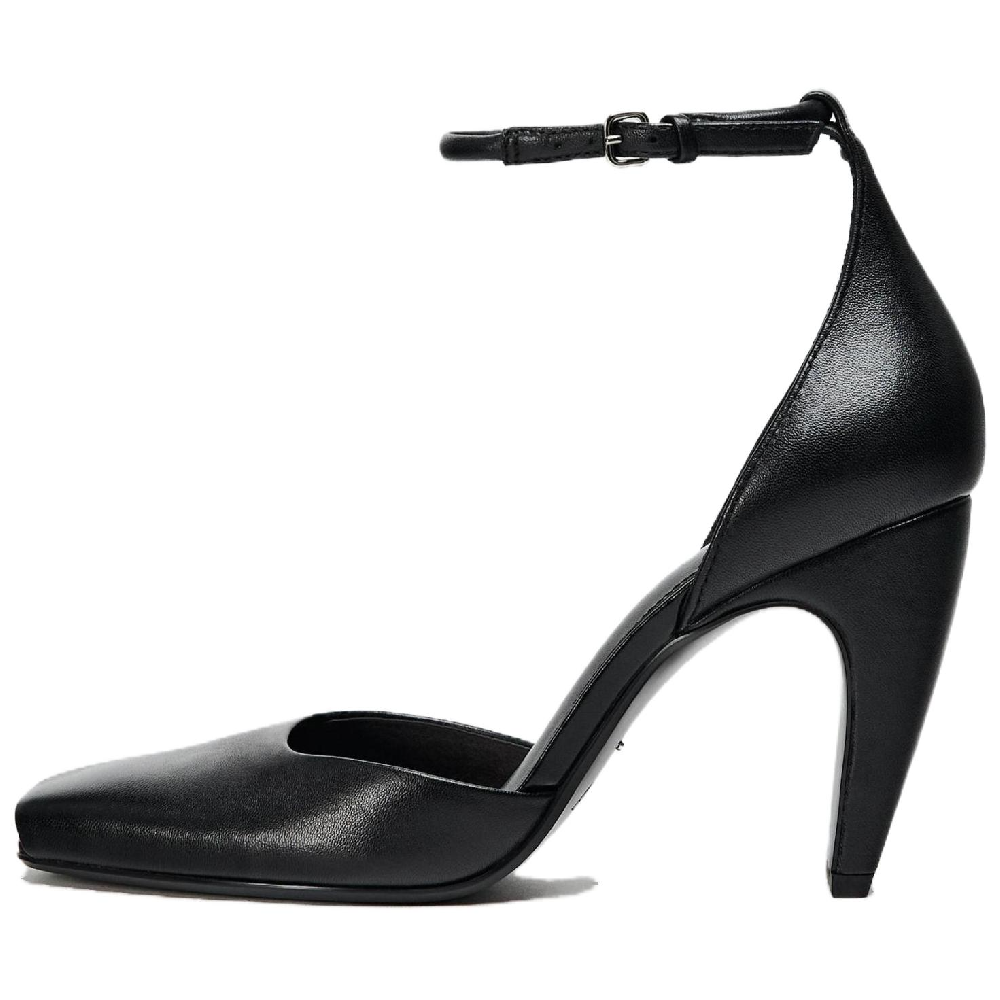 ZARA Slim Heel High Heels 9cm Women's Black