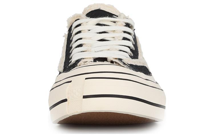 VESSEL G.O.P. Lows Black Anti-Slip And Wear-Resistant Lightweight Low-Top Skateboard Shoes Unisex Black