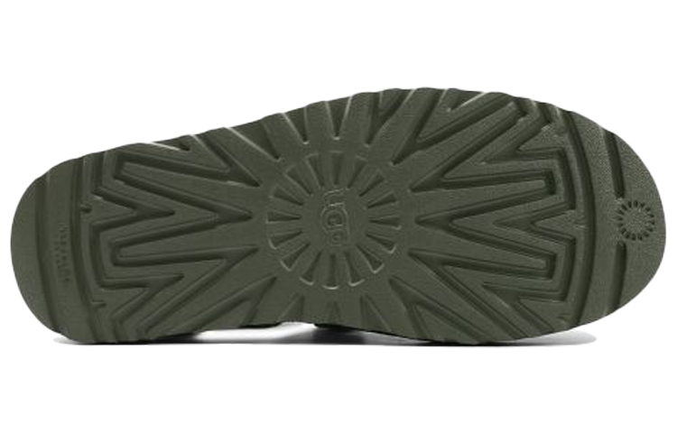 UGG Dune Fisherman Cowhide Green Sandals