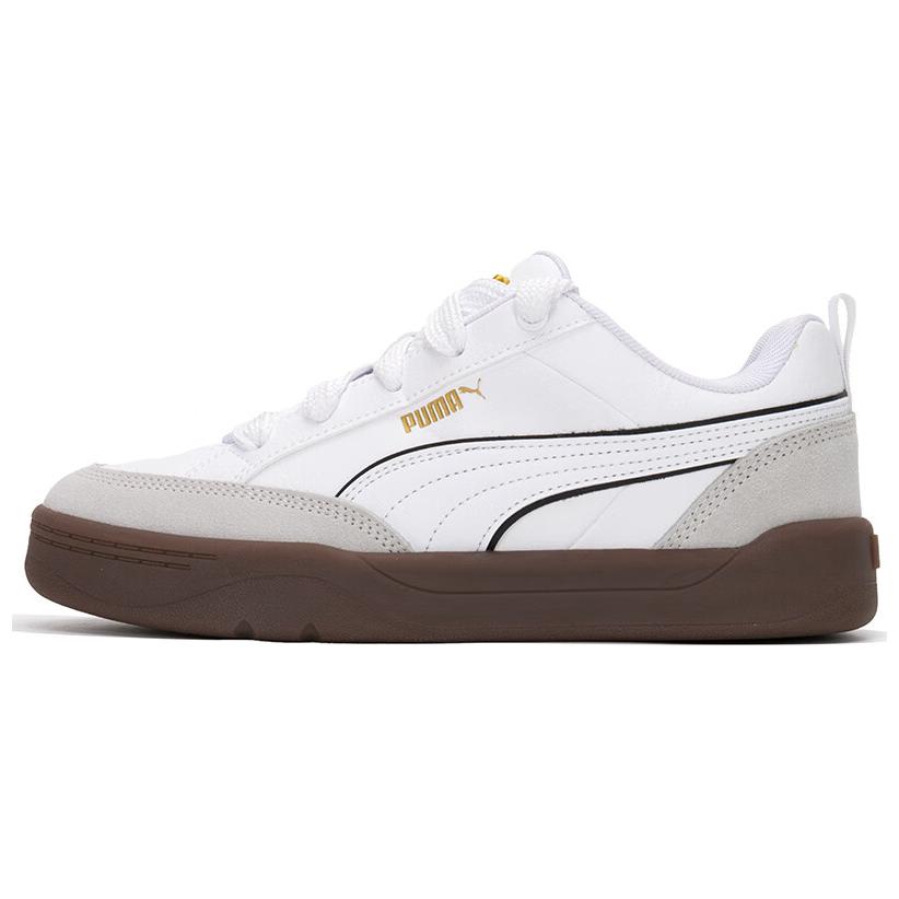 PUMA Anti Slip Wear Resistant Low Top Skateboard Shoes Unisex White Gray