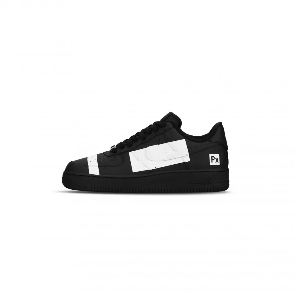 Nike Air Force 1 Abrasion Resistant Low top Skateboard Shoes Unisex Black White
