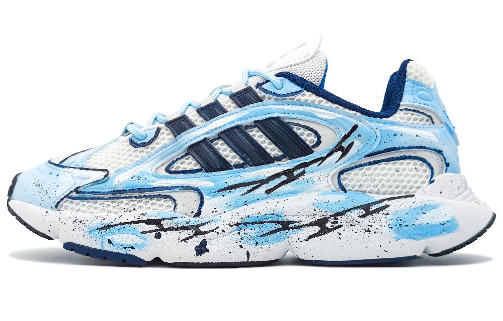 Adidas Originals Ozmillen Anti Slip Wear Resistant Low Top Running Shoes Unisex Blue White