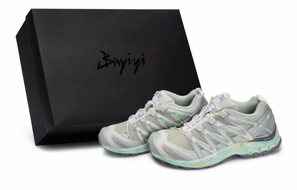 SALOMON XA PRO 3D Outdoor Shoes Unisex Low top Beige/Silver/Green
