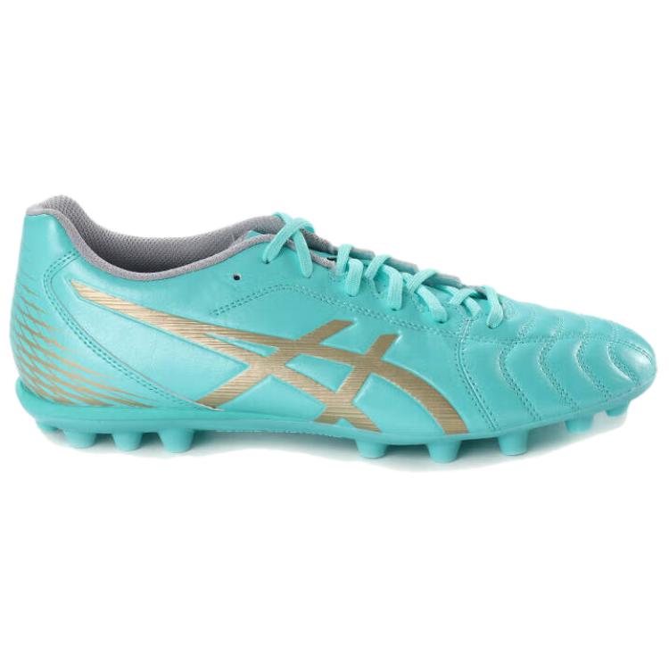 Asics Ds Light Club AG Rubber Short Studs Artificial Ground Coverage Soccer Shoes Men's Blue Gold