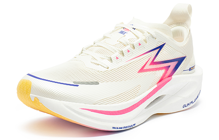 361° Fly Burn 2.5 Anti-Slip And Wear-Resistant Breathable Low-Top Running Shoes Unisex Pink White
