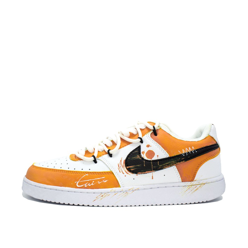 Nike Court Vision Skateboard Shoes Unisex Low top Orange