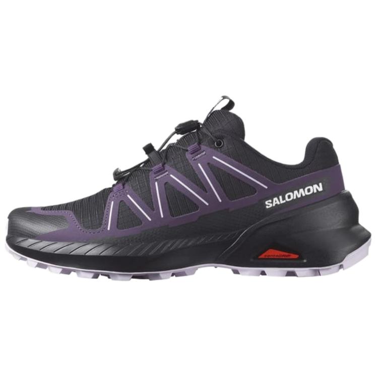 SALOMON Speedcross Peak Abrasion Resistant Low Top Running Shoes Women's Black Purple