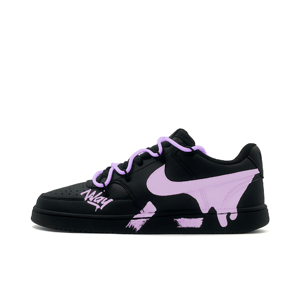 Nike Court Vision Low Wear-Resistant Low-Top Skateboard Shoes Unisex Black