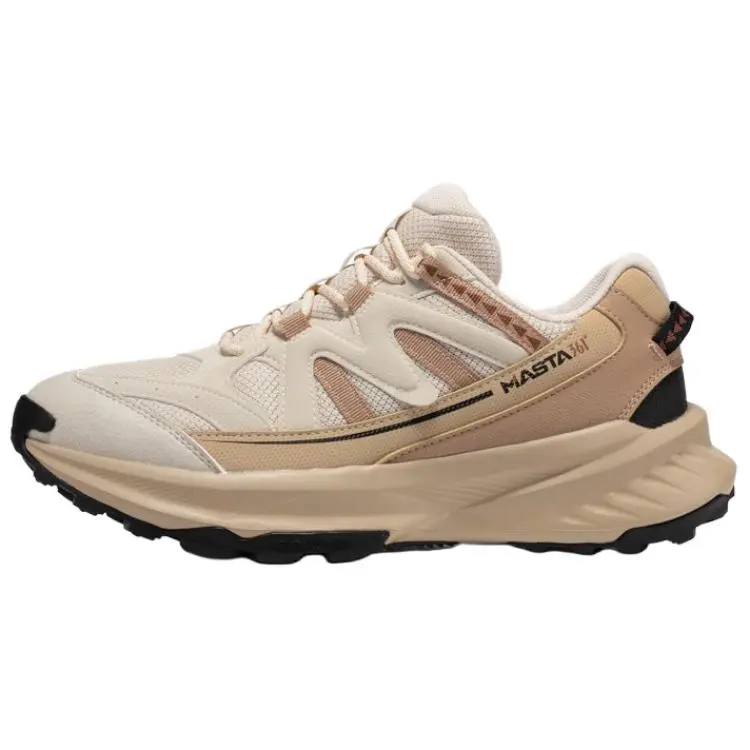 361° Slip Resistant Abrasion Resistant Grip Low Top Hiking Shoes Men's Oat Milk Obsidian Black