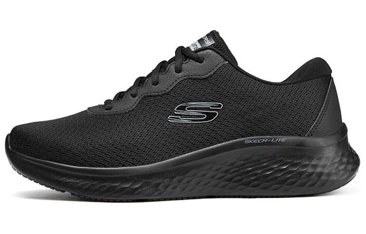 Skechers Cushioned Slip-Resistant Abrasion-Resistant Breathable Low-Top Running Shoes Men's Black