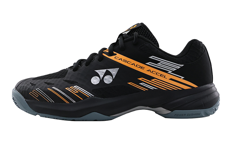 YONEX Cushioning Anti-Slip And Wear-Resistant Breathable Coverage Low-Top Badminton Shoes Men's Black Orange