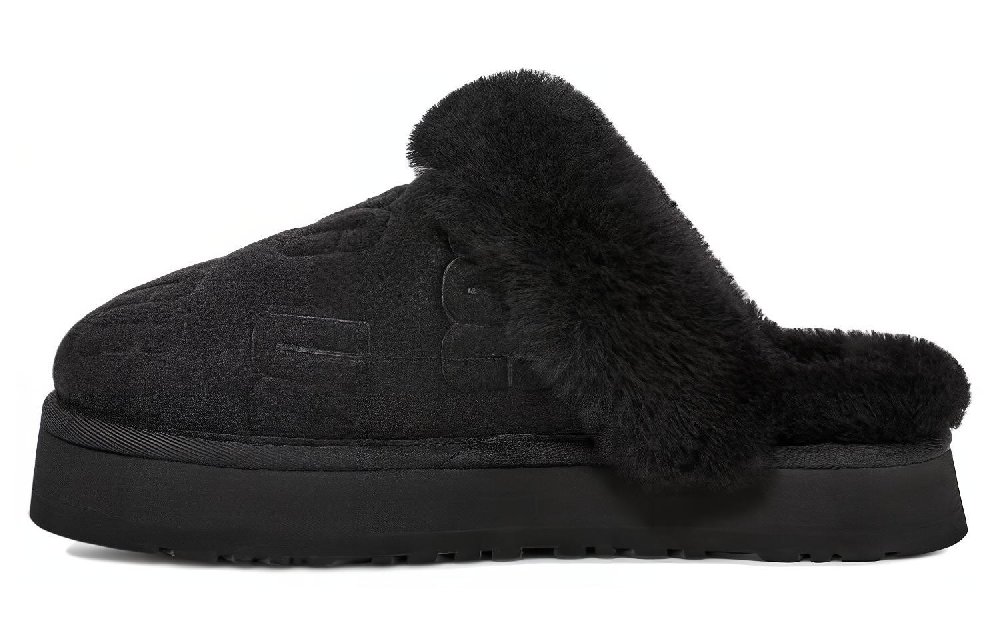 UGG Disquette Felted Slipper 'Black' Women's