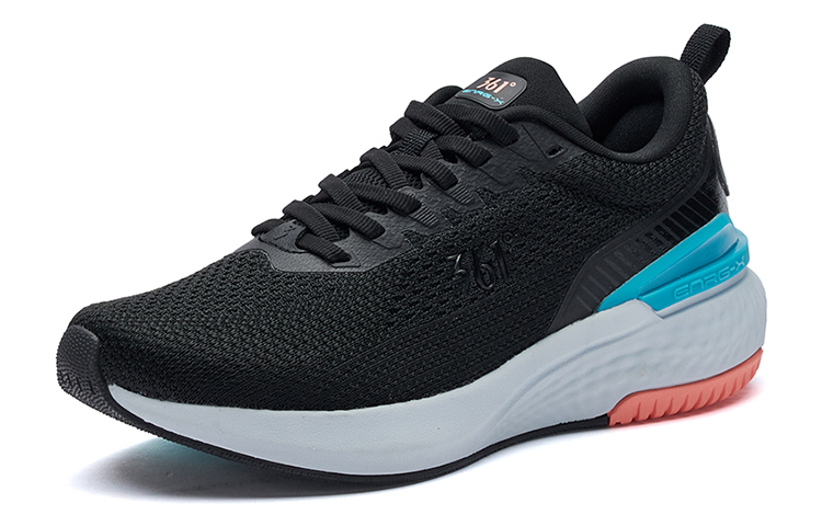 361° Fei Ren Breathable And Resilient Low Top Running Shoes Women's Black Green купить в интернет-магазине Yoocart с быстрой доставкой по России.