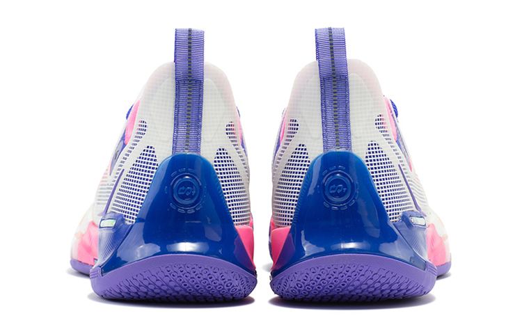 361° Burning War ISO Anti-Slip And Wear-Resistant Breathable Low-Top Basketball Shoes Men's Game Blue