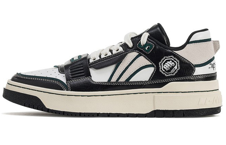 LiNing Rookie Grasses Are All Soldiers Cushioning Anti-Slip And Wear-Resistant Low-Top Basketball Shoes Black White