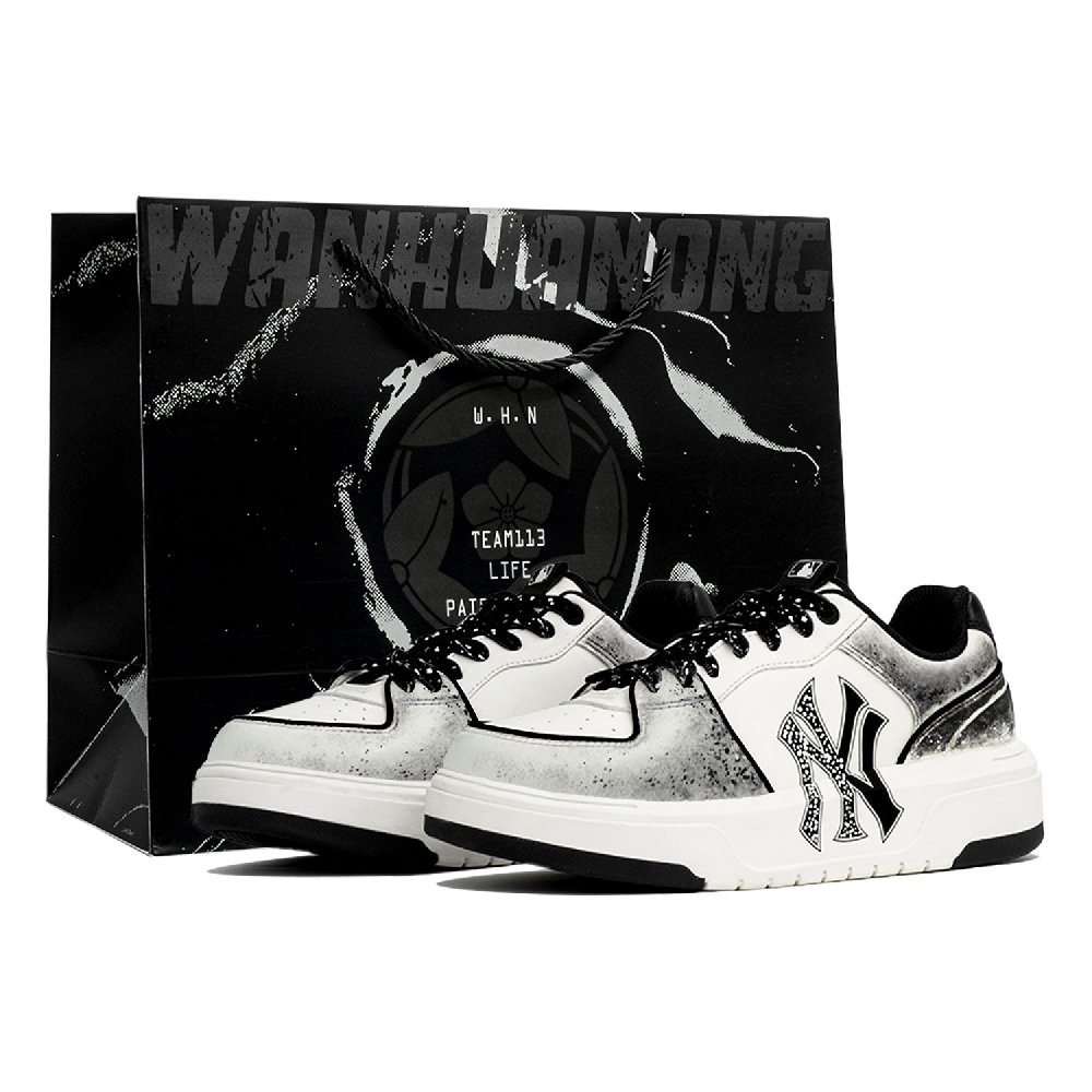 MLB Chunky Liner Skateboard Shoes Unisex Low Top Black