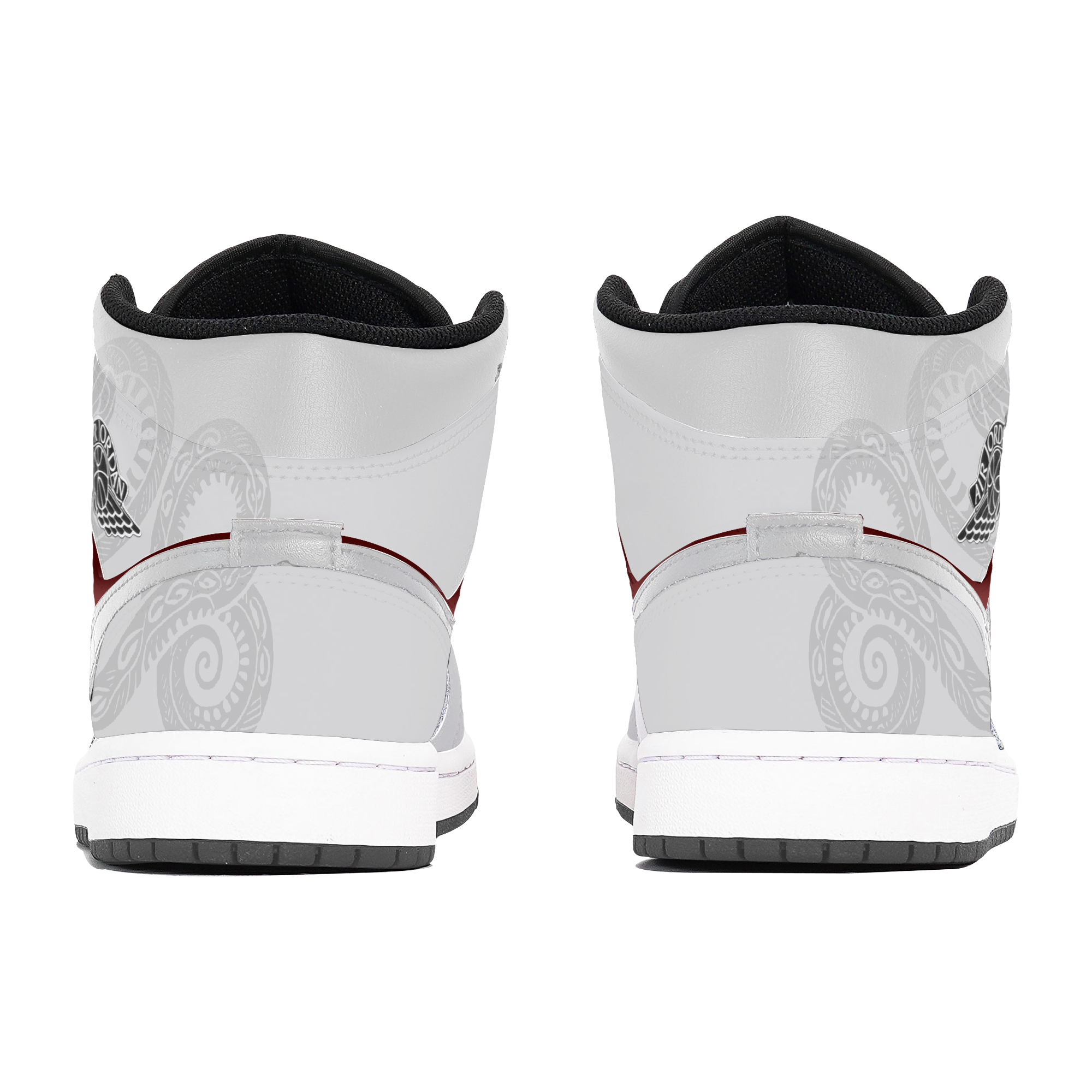 Jordan Air Jordan 1 Abrasion-Resistant Mid-Top Vintage Basketball Shoes Unisex Gray купить в интернет-магазине Yoocart с быстрой доставкой по России.