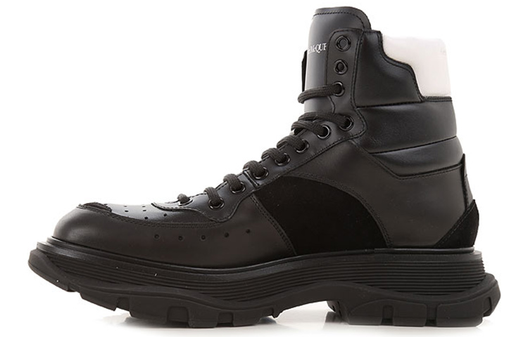 Alexander McQueen Leather Ankle Boots 'Brown Black'