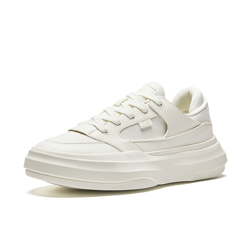 Anta Cookie Shoes Height Increasing Lightweight Low top Skateboard Shoes Men's Ivory White купить в интернет-магазине Yoocart с быстрой доставкой по России.