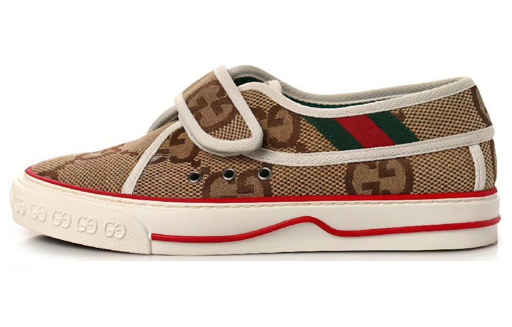 GUCCI Tennis 1977 Stylish Skateboarding Shoes Men's Ebony