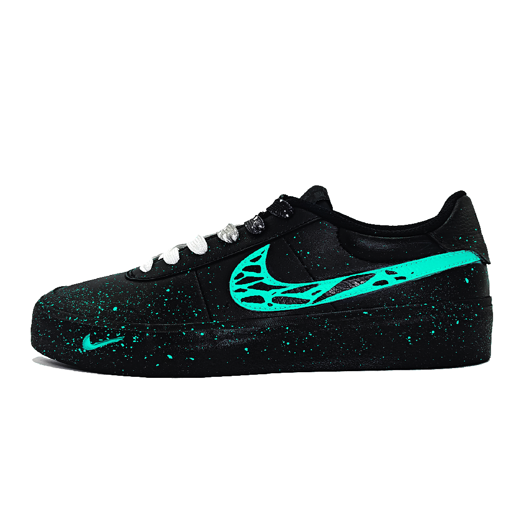 Nike Court Shot Shadow Cyan Step Wear resistant And Lightweight Low Top Skateboard Shoes Unisex Cyan