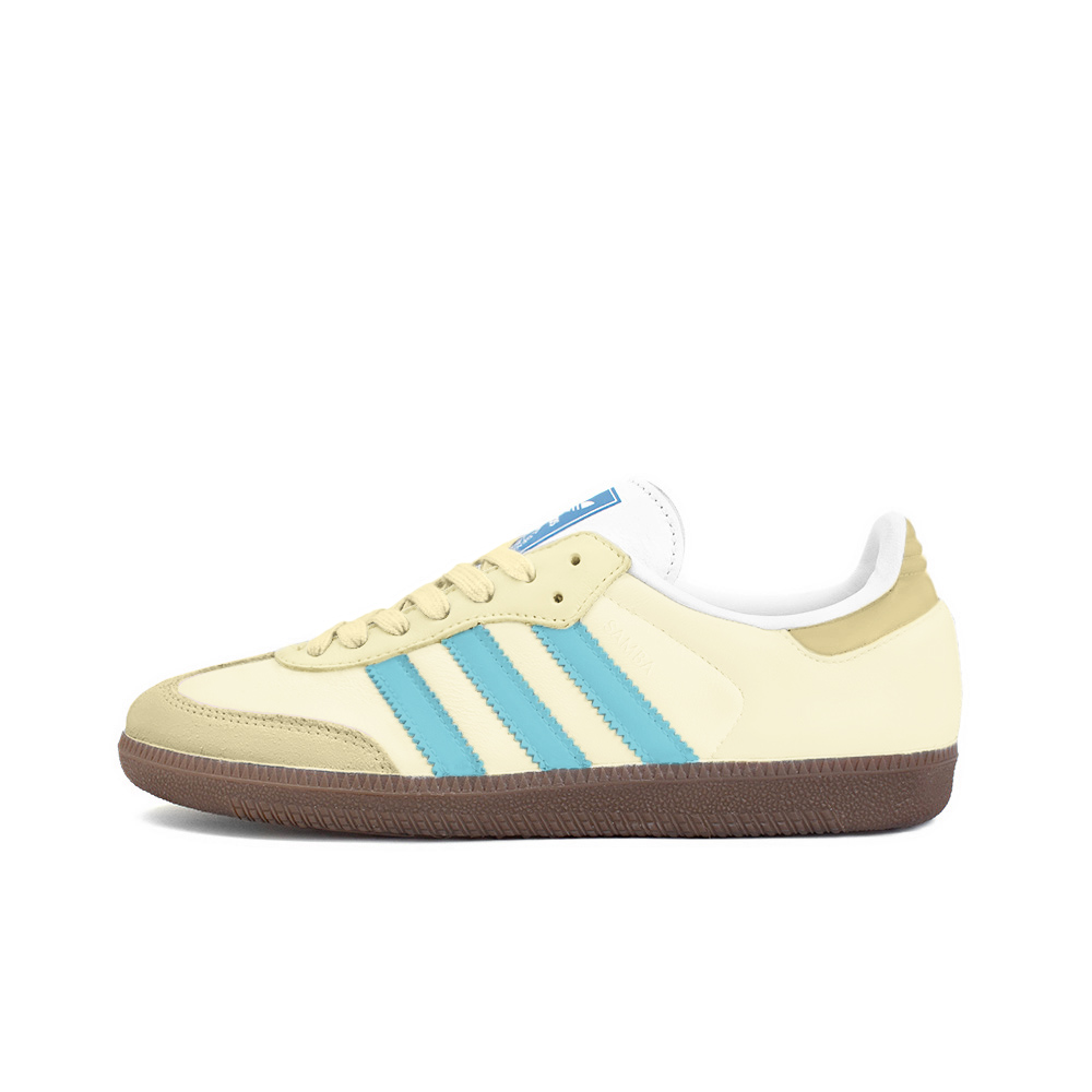 Adidas Originals SAMBA OG Anti Slip Wear Resistant Low Top Skateboard Shoes Unisex Yellow