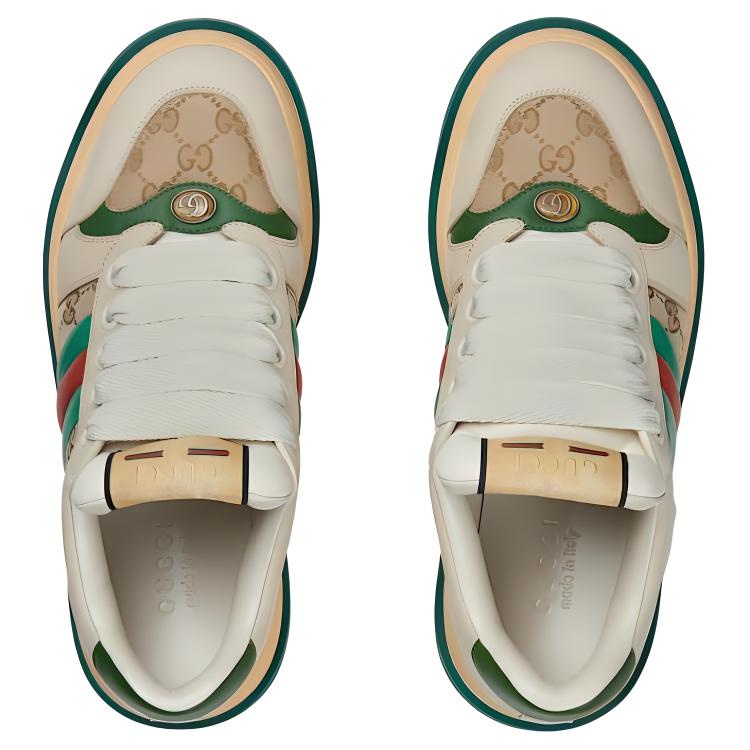 GUCCI Screener 'GG Motif Beige Green'