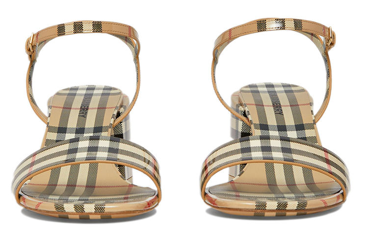 Burberry Leather Slingback Sandals Women's