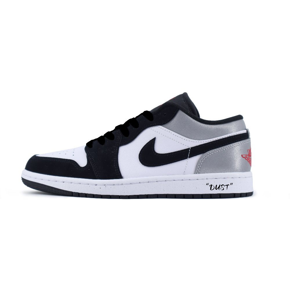 Jordan Air Jordan 1 Created By Chuangyi Anti Slip Wear Resistant Low Top Vintage Basketball Shoes Unisex Black White