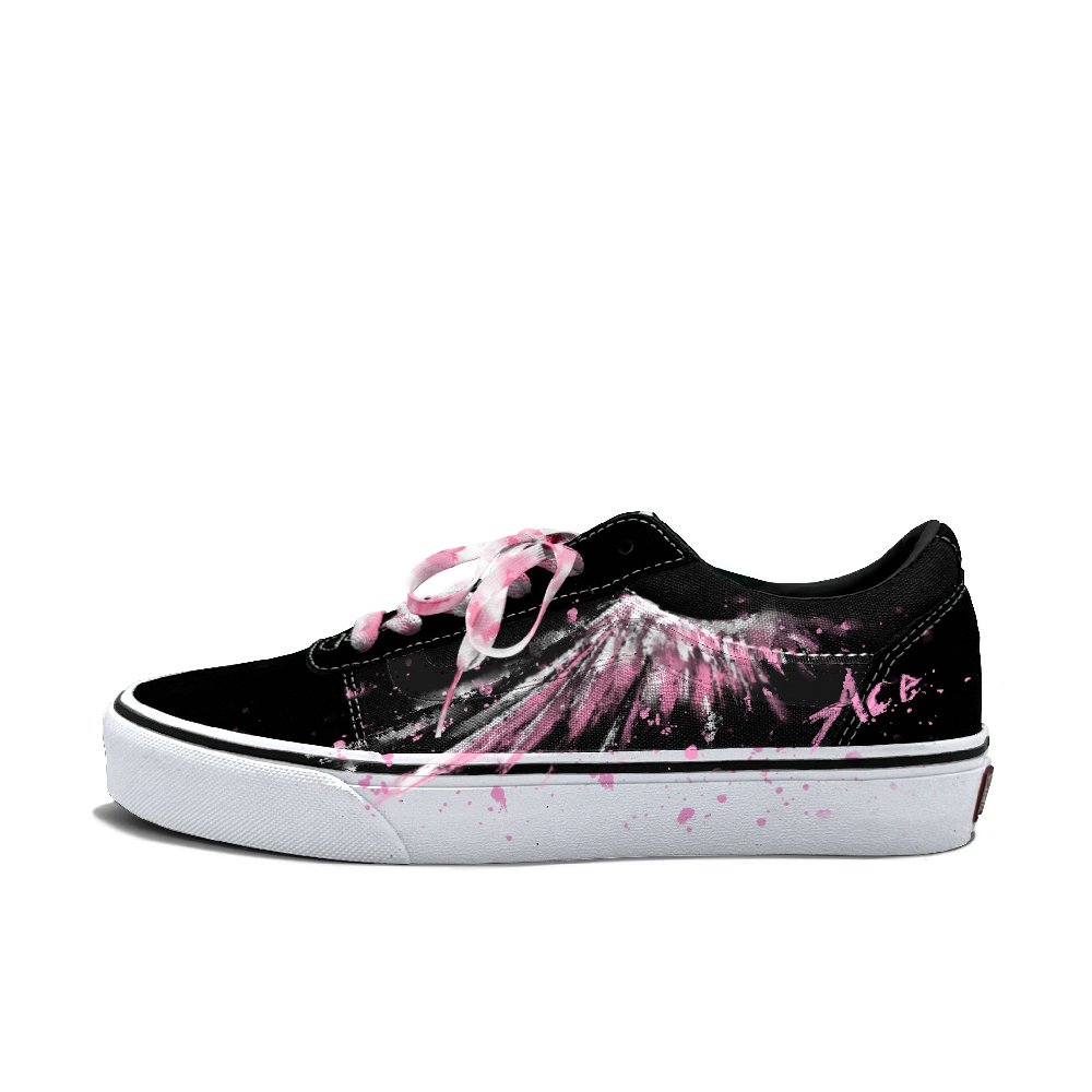 Vans Ward Abrasion Resistant Low Top Skateboard Shoes Men's Pink