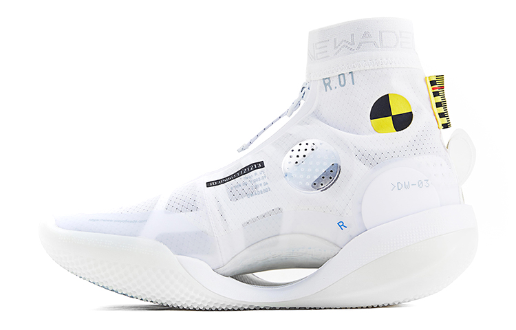 LINING WOW 9 Basketball Shoes Women's High top White