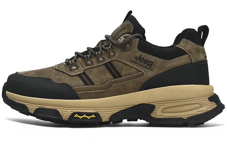 Jeep Low Top Outdoor Shoes Men's Khaki