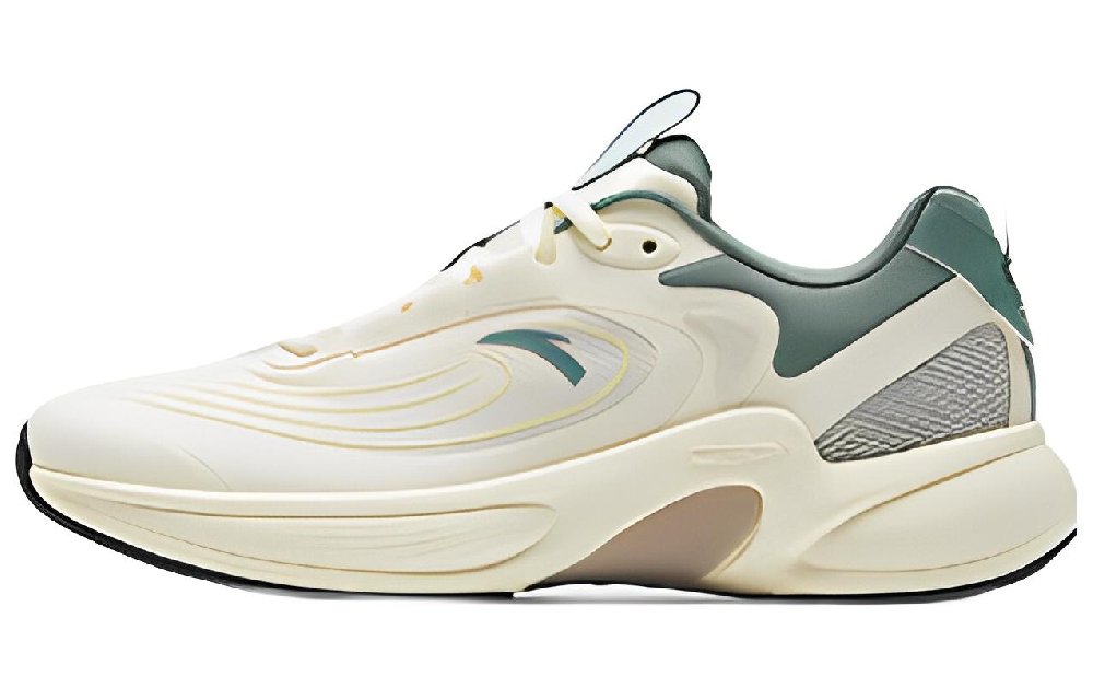 Anta C37+ Anti Slip Wear Resistant Low Top Casual Running Shoes Women's White Green