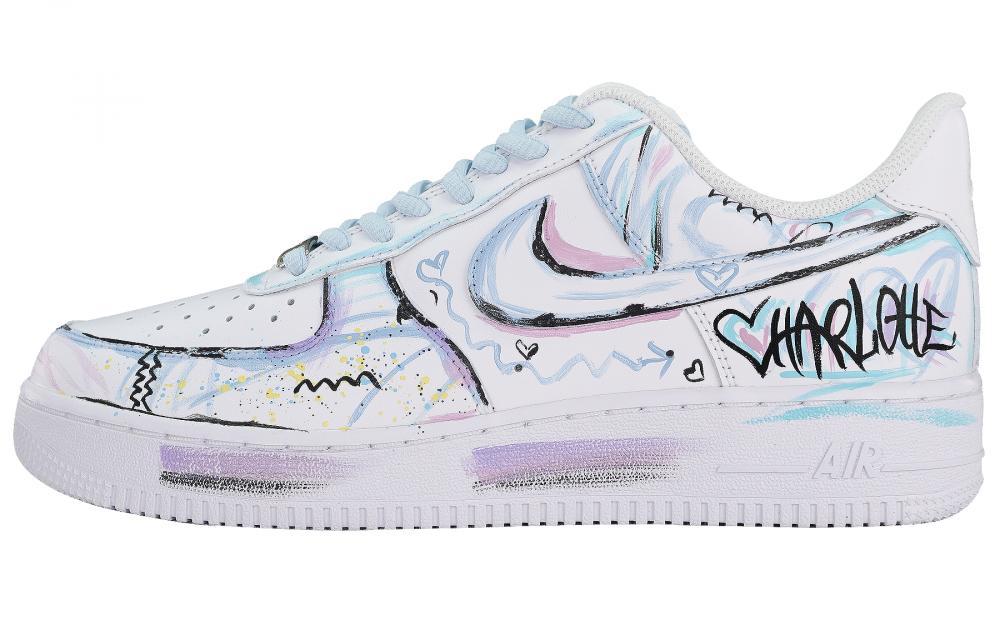 Nike Air Force 1 Air Force 1 Slip Resistant Quick Dry Abrasion Resistant Low Top Skateboard Shoes Men's White