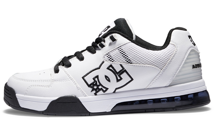 DC Shoes Versatile Anti Slip Wear Resistant Low Top Sports Casual Shoes Men's White
