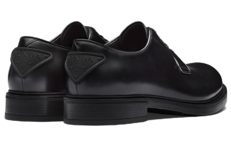 PRADA Brushed-leather Lace-up Shoes купить в интернет-магазине Yoocart с быстрой доставкой по России.