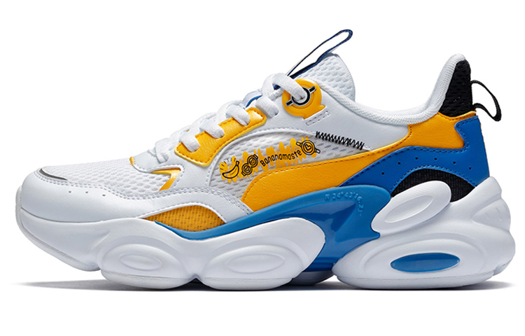 361° Minions Collaboration Collection Chunky Sneakers Women's Low top White/Vintage Yellow