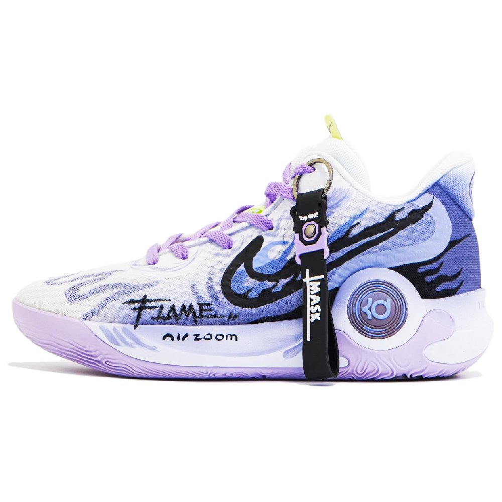 Nike KD Trey 5 IX Anti Slip Wear Resistant Mid Top Vintage Basketball Shoes Unisex Purple