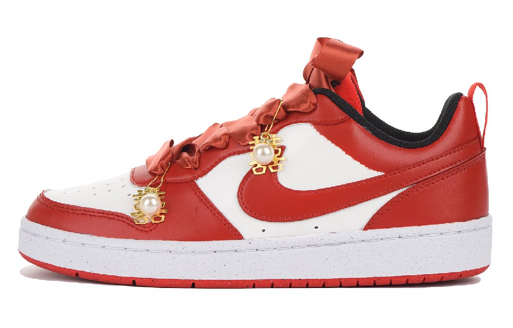Nike Court Borough Low Top Skateboard Shoes Women's Red