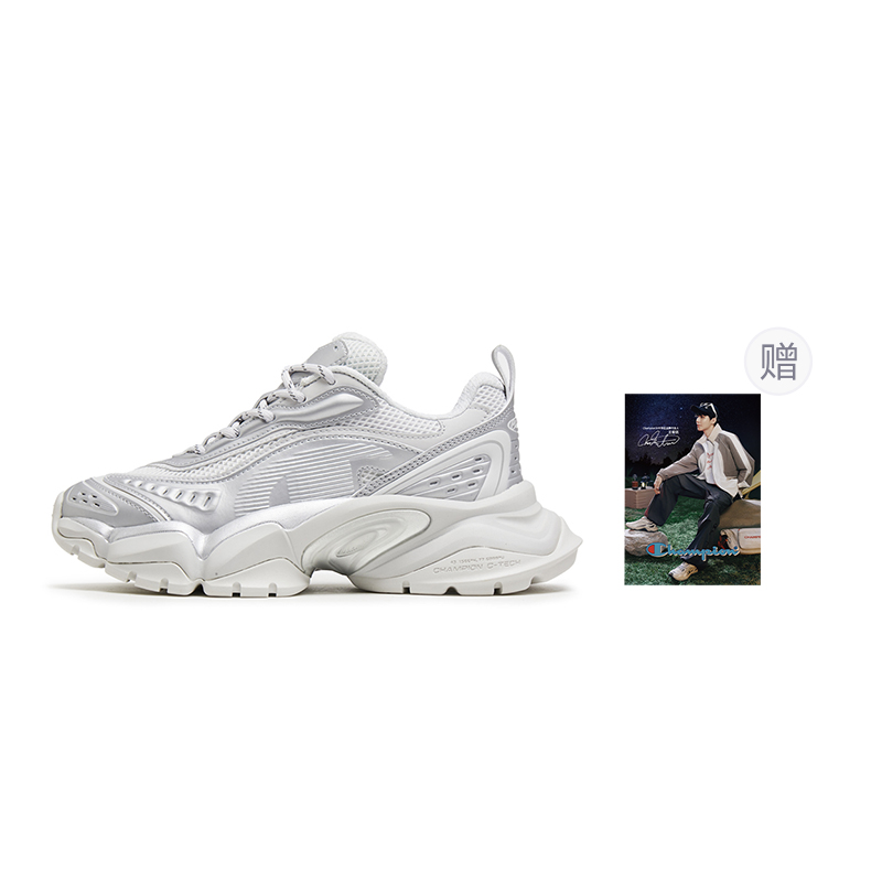 Champion Tooth Shark 2.0 Balance Low Top Chunky Sneakers Women's Silver White/photon Gray купить в интернет-магазине Yoocart с быстрой доставкой по России.