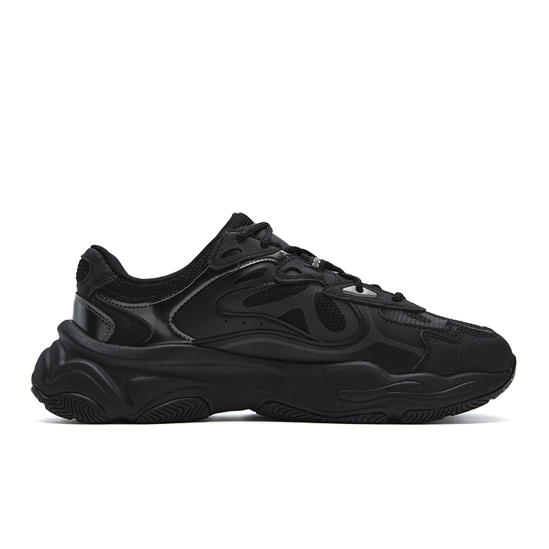 FILA Abrasion Resistant, Breathable, Lightweight Low top Casual Shoes Men's Black Gray