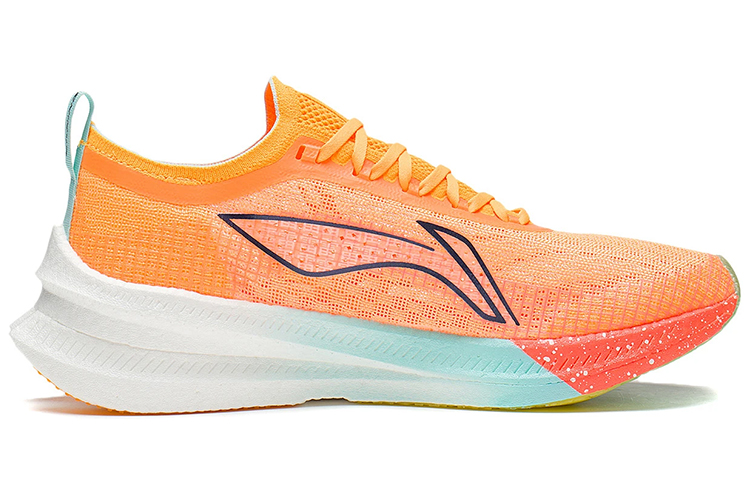 LiNing Feidian 2 Elite Running Shoes Men's Fluorescent Mango Orange